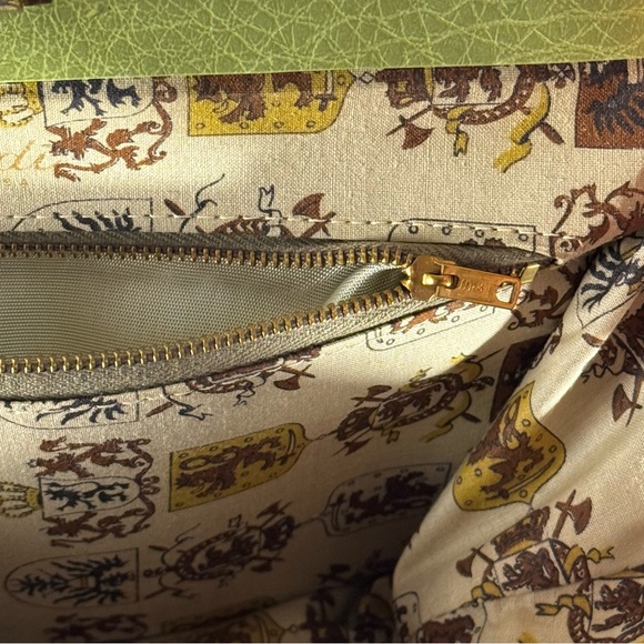 Vintage 60s Pistachio Green Frame Handbag Retro Kelly Style Top Handle - Picture 6 of 11